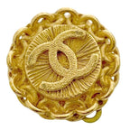Chanel Earrings CC Logo 95 Metal Gold Vintage — view 5