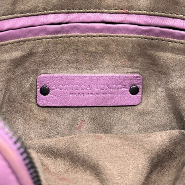 Bottega Veneta Shoulder Bag Intrecciato Leather Pink Purple — view 4