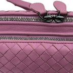 Bottega Veneta Shoulder Bag Intrecciato Leather Pink Purple — view 8