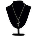 Hermes Necklace Fireworks Casaque Nuit GD 12 23 Metal Palladium Silver — view 4