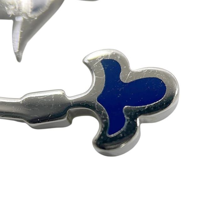 Hermes Necklace Fireworks Casaque Nuit GD 12 23 Metal Palladium Silver — view 8