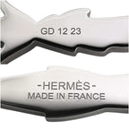 Hermes Necklace Fireworks Casaque Nuit GD 12 23 Metal Palladium Silver — view 5