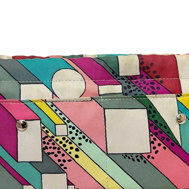 Hermes in Fourbi 25 Silk Barenia Multicolor Pouch — view 8