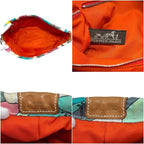 Hermes in Fourbi 25 Silk Barenia Multicolor Pouch — view 3