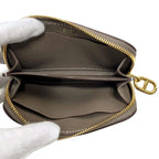 Hermes Coin Purse Zipengo Chaine D'ancre Leather Ever Gray Etoupe Beige Zip — view 4