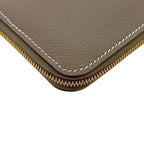 Hermes Coin Purse Zipengo Chaine D'ancre Leather Ever Gray Etoupe Beige Zip — view 7