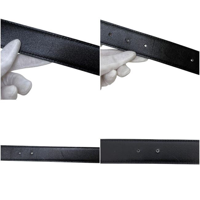 Hermes Belt Long Waist 98 Constance H Leather Box Calf Taurillon Clemence Black — view 5