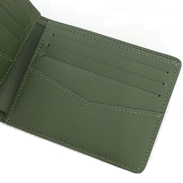 Louis Vuitton Portefeuille Slender Bifold Wallet Coin Purse Damoflage Canvas — view 5