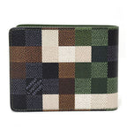 Louis Vuitton Portefeuille Slender Bifold Wallet Coin Purse Damoflage Canvas — view 2