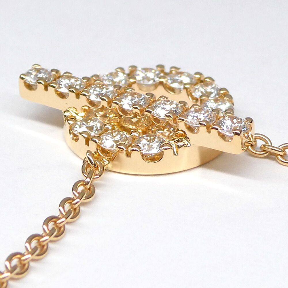 Hermes Necklace Finesse Diamond Pink Gold Pave — view 5