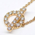 Hermes Necklace Finesse Diamond Pink Gold Pave — view 3