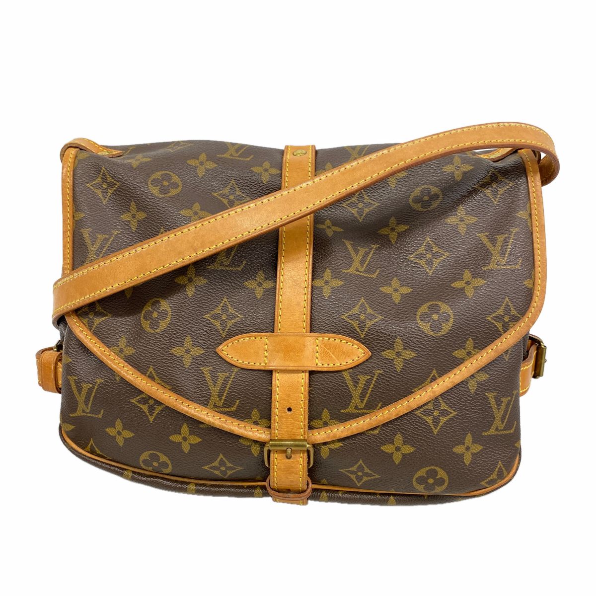 Louis Vuitton Shoulder Bag Monogram Saumur 30 Brown