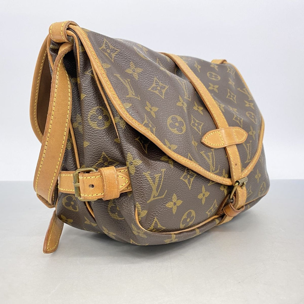 Louis Vuitton Shoulder Bag Monogram Saumur 30 Brown — view 2