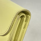 Celine Trifold Wallet Triomphe Leather Yellow Gold — view 5