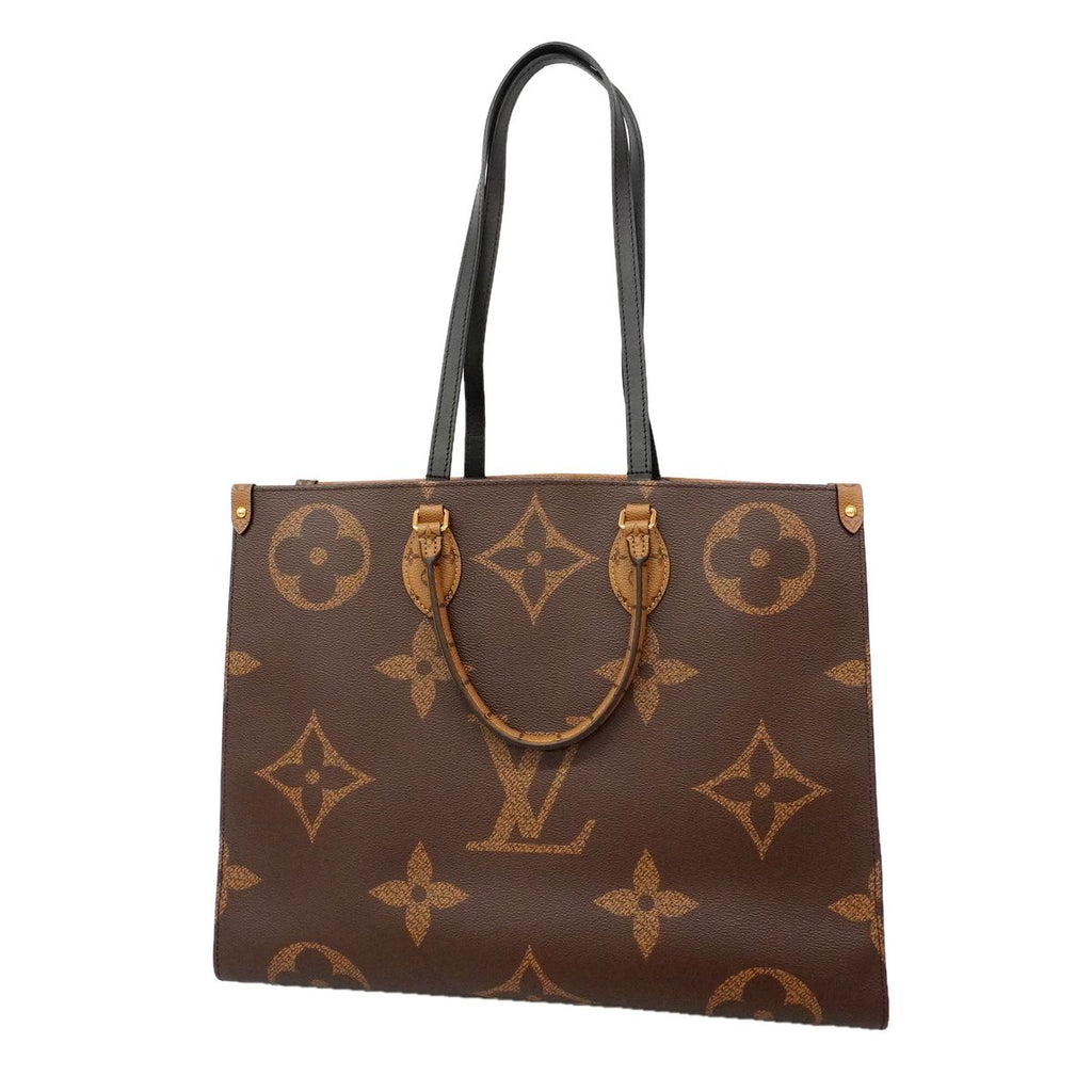 Louis Vuitton Tote Bag Monogram Giant Reverse On The Go GM Brown 2-Way