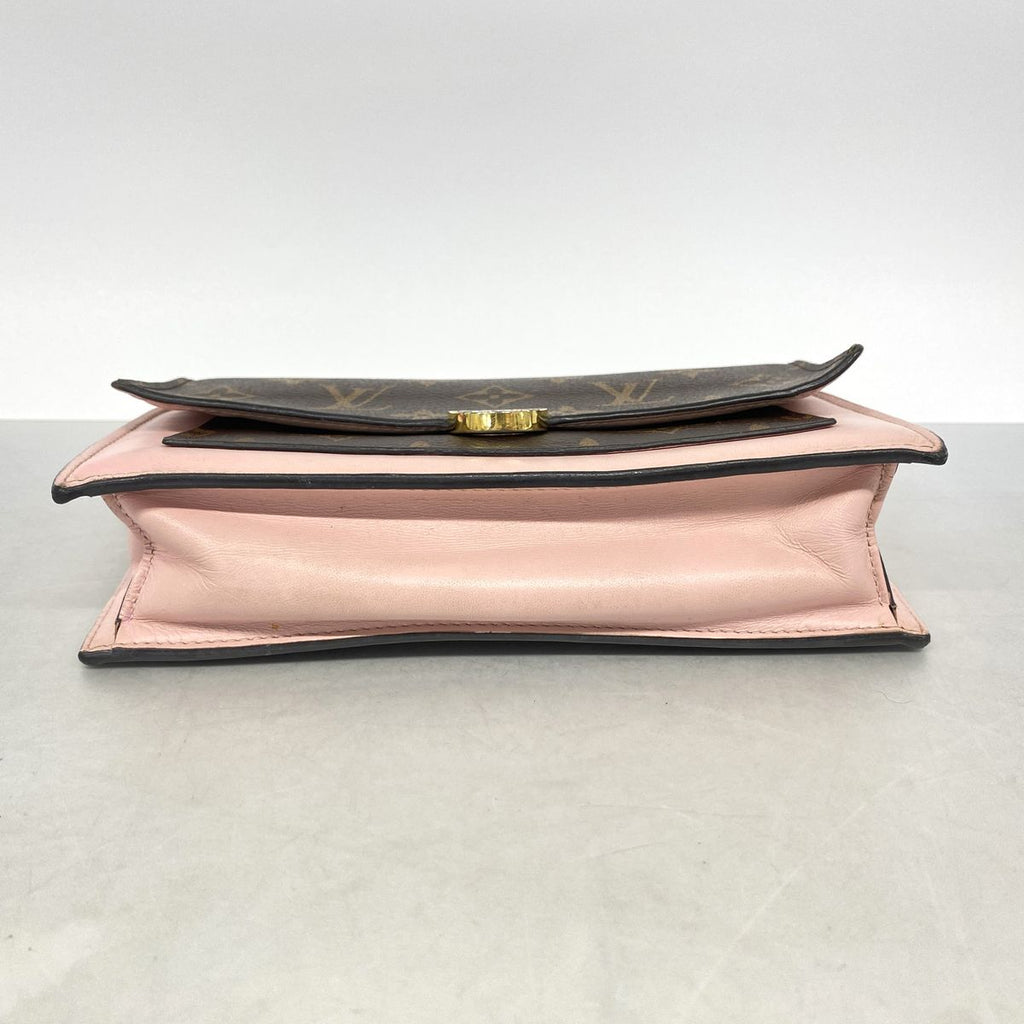 Louis Vuitton Wallet on Chain Monogram Portefeuille Flor Brown Rose Ballerine — view 3