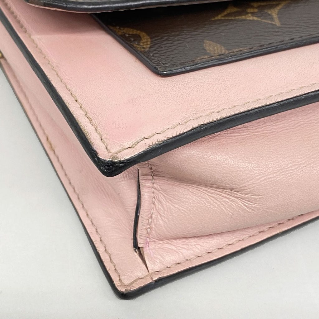 Louis Vuitton Wallet on Chain Monogram Portefeuille Flor Brown Rose Ballerine — view 7