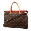 Louis Vuitton Handbag Monogram Pallas Brown Cerise 2-Way Bag