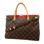 Louis Vuitton Handbag Monogram Pallas Brown Cerise 2-Way Bag
