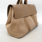 Hermes Tote Bag Valpa Line MM Toile Chevron Etoupe Silver — view 2
