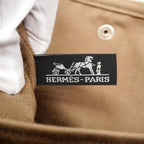 Hermes Tote Bag Valpa Line MM Toile Chevron Etoupe Silver — view 5