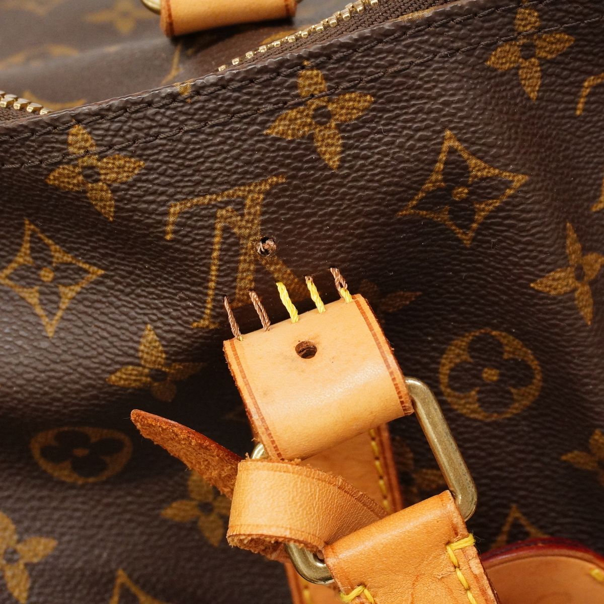 Louis Vuitton Boston Bag Monogram Keepall 60 Brown — view 6