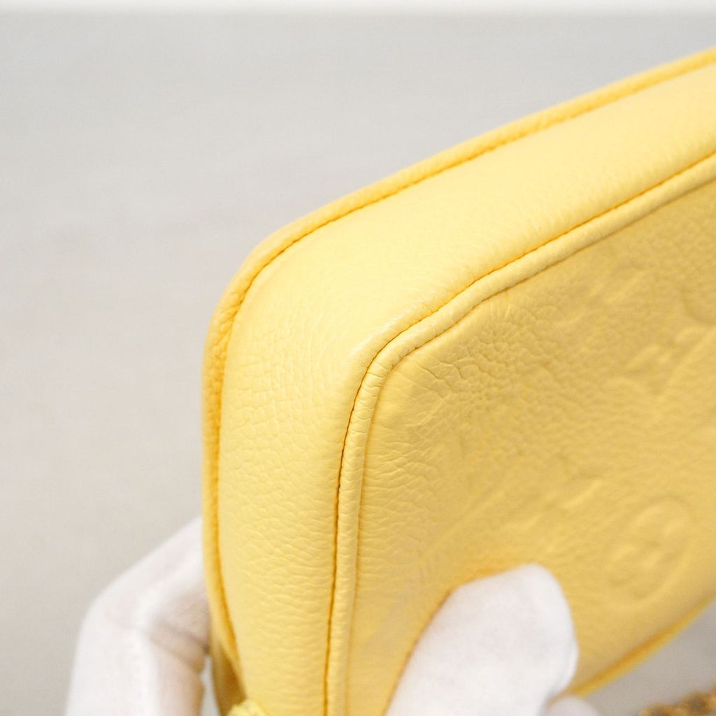 Louis Vuitton Shoulder Bag Monogram Empreinte Micro Metis Yellow — view 6