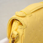 Louis Vuitton Shoulder Bag Monogram Empreinte Micro Metis Yellow — view 8