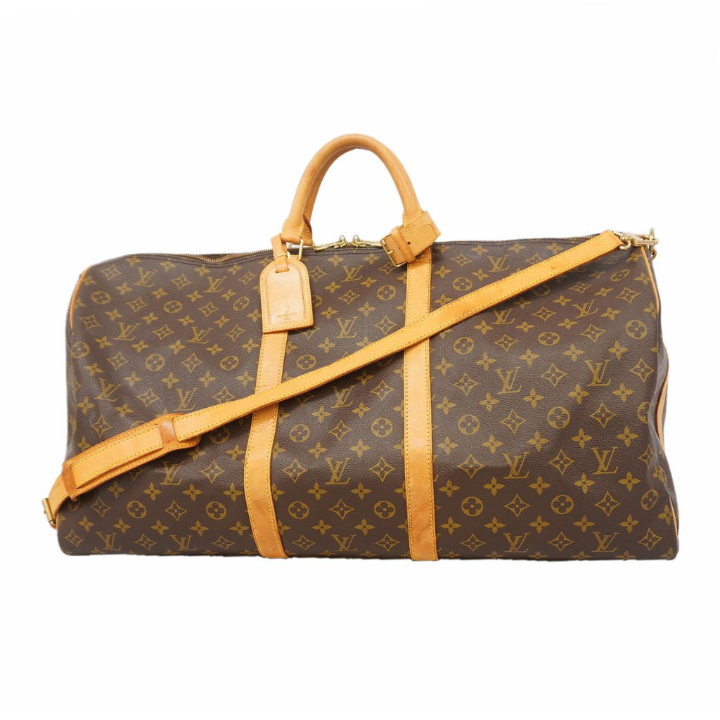 Louis Vuitton Boston Bag Monogram Keepall Bandouliere 60 Brown