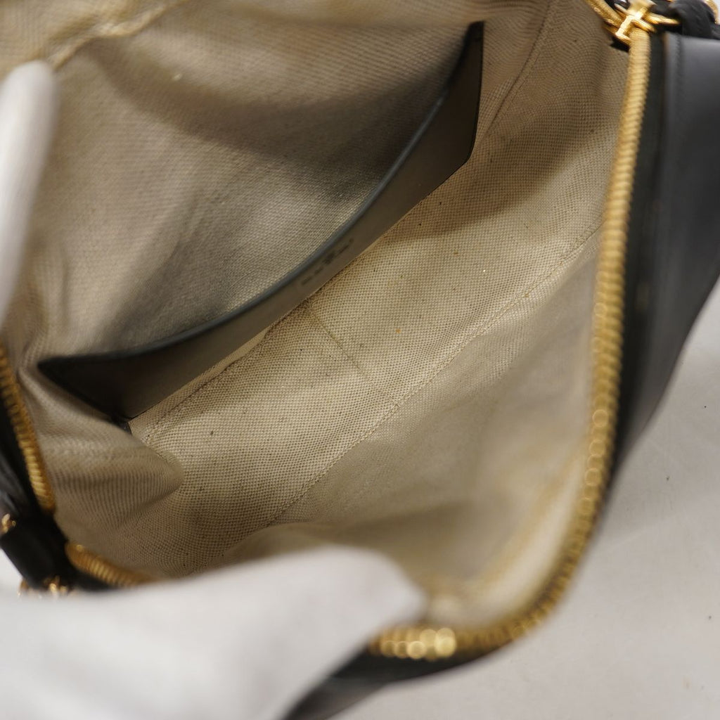 Gucci Shoulder Bag GG Matelasse Leather Black Gold — view 4