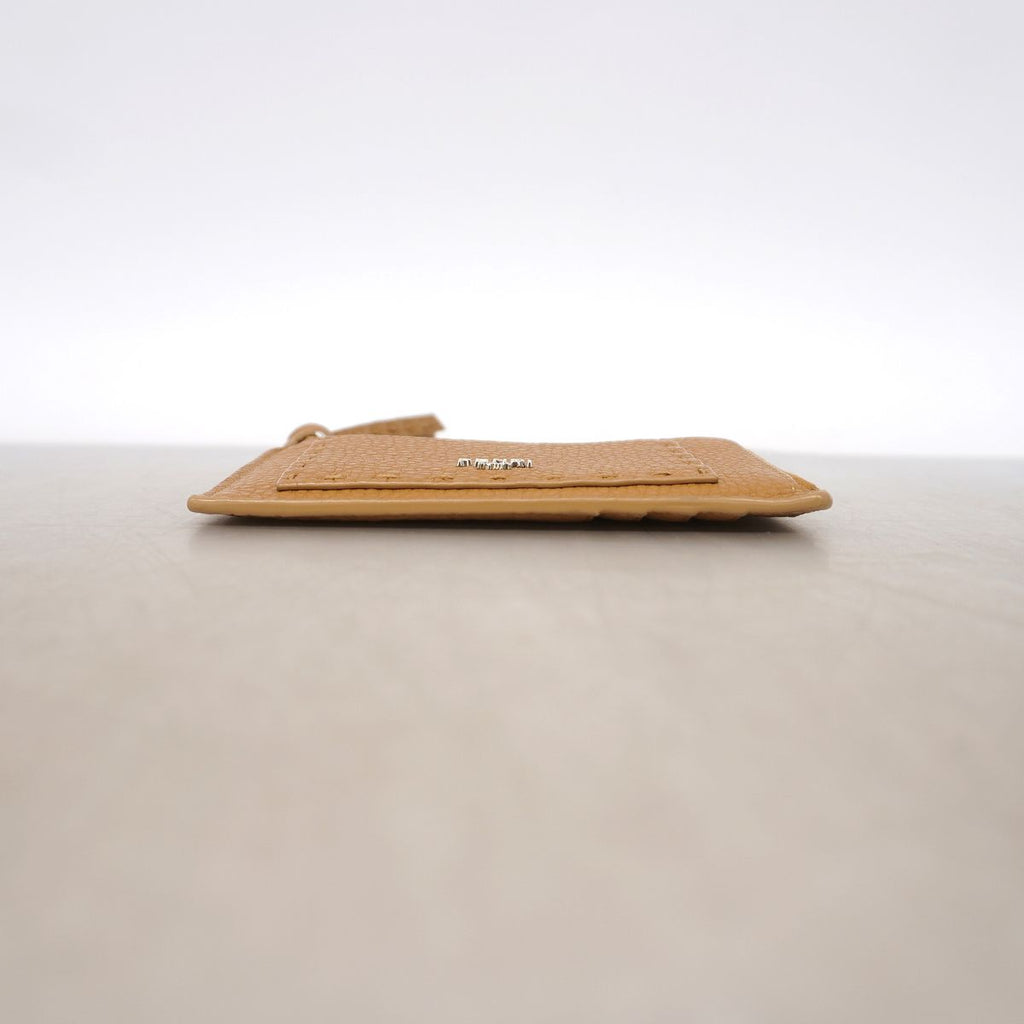 Fendi Coin Purse Selleria Leather Beige Silver — view 2