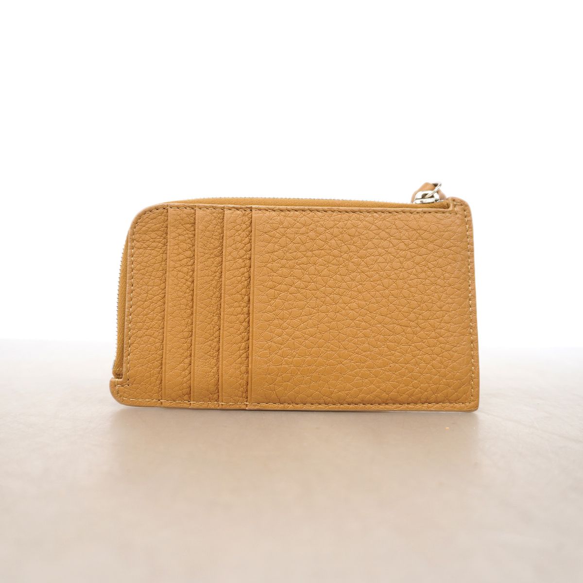 Fendi Coin Purse Selleria Leather Beige Silver — view 7