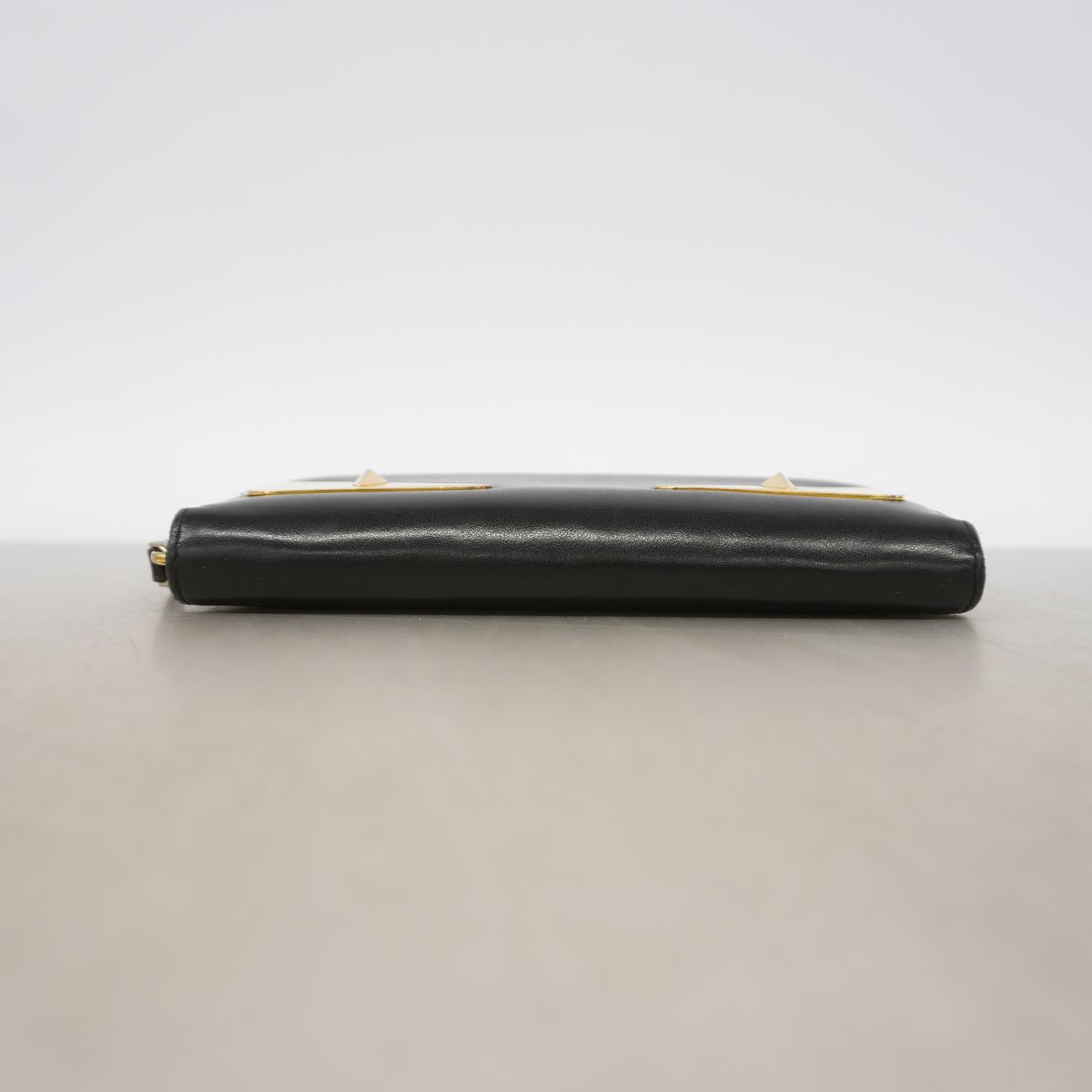 Fendi Wallet Monster Leather Black Gold — view 2