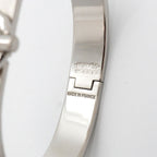 Hermes Bangle Glenan Metal Silver Black Bracelet — view 5