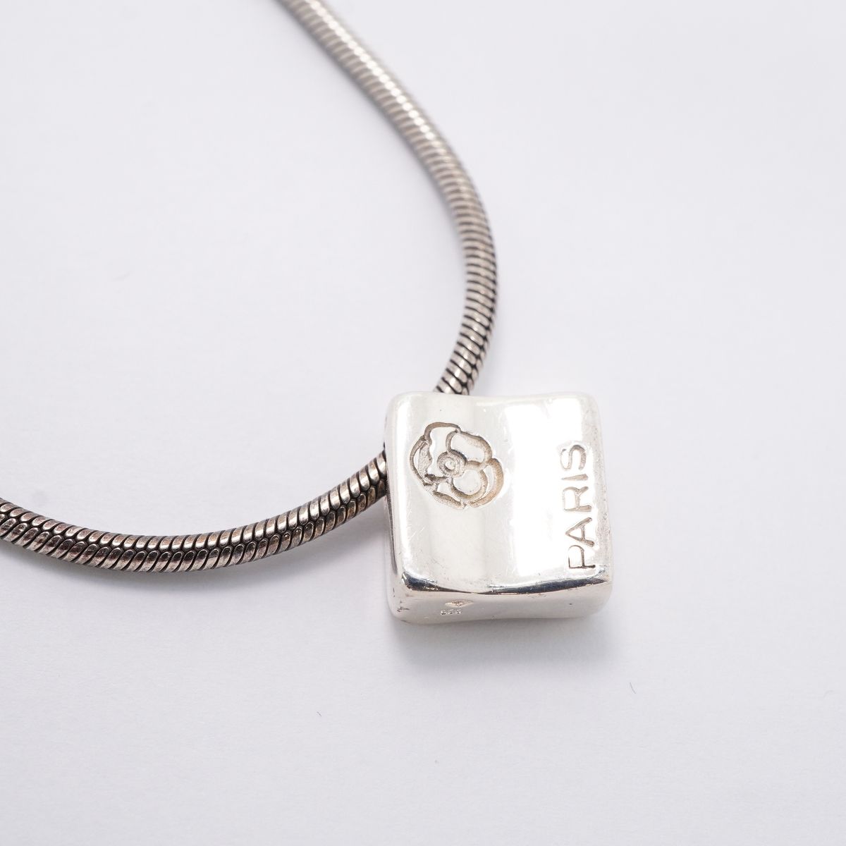 Chanel Necklace Logo Camellia 925 Sterling Silver — view 2