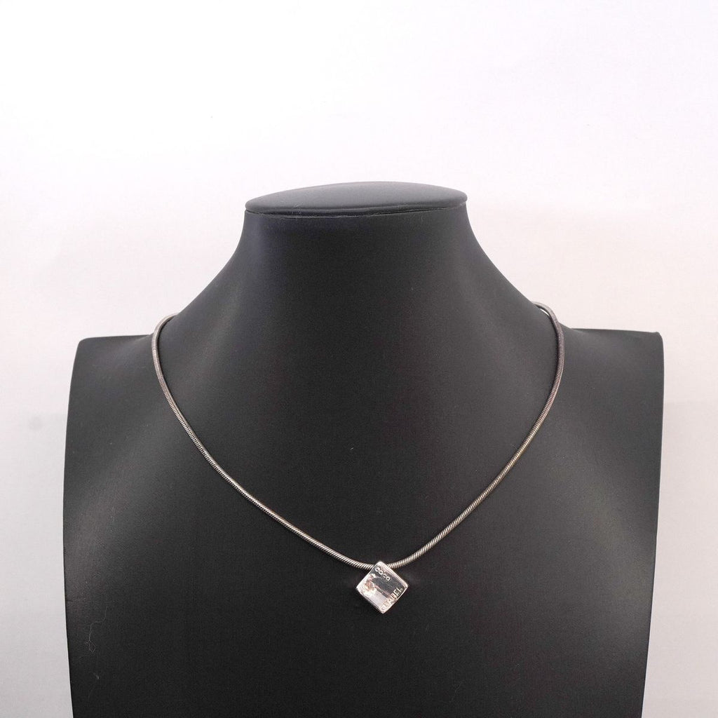 Chanel Necklace Logo Camellia 925 Sterling Silver — view 8