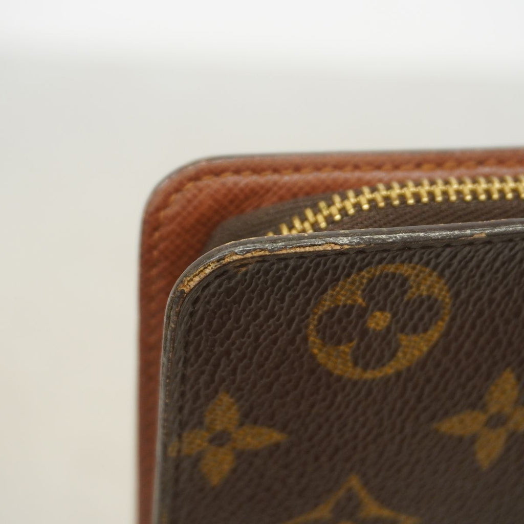Louis Vuitton Wallet Monogram Porte Monnaie Zip Brown — view 6