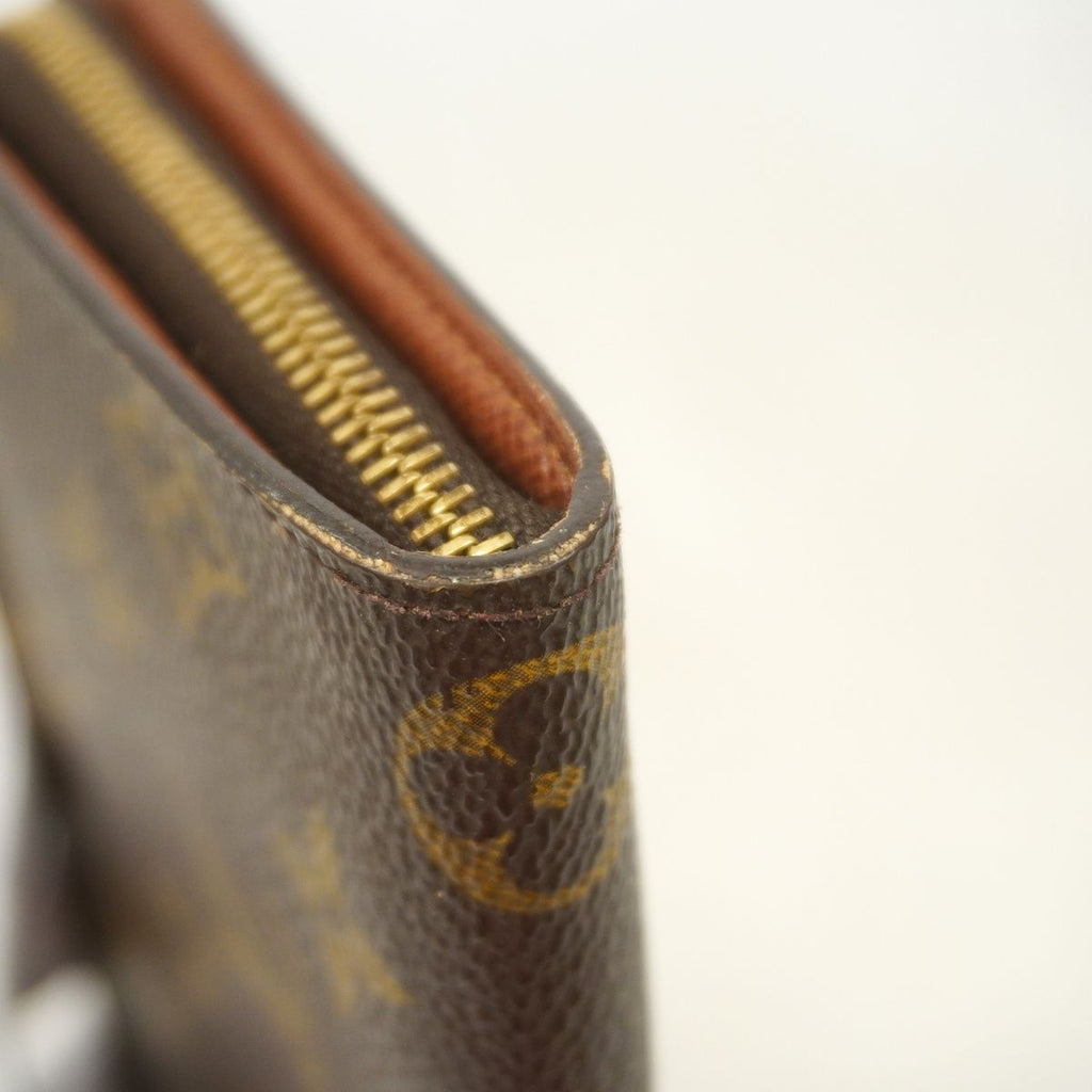 Louis Vuitton Wallet Monogram Porte Monnaie Zip Brown — view 8