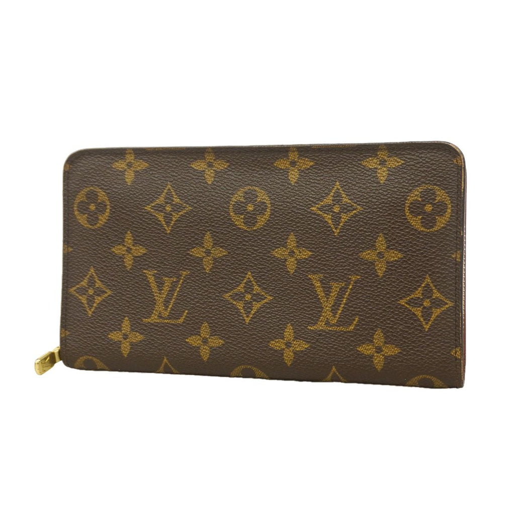 Louis Vuitton Wallet Monogram Porte Monnaie Zip Brown