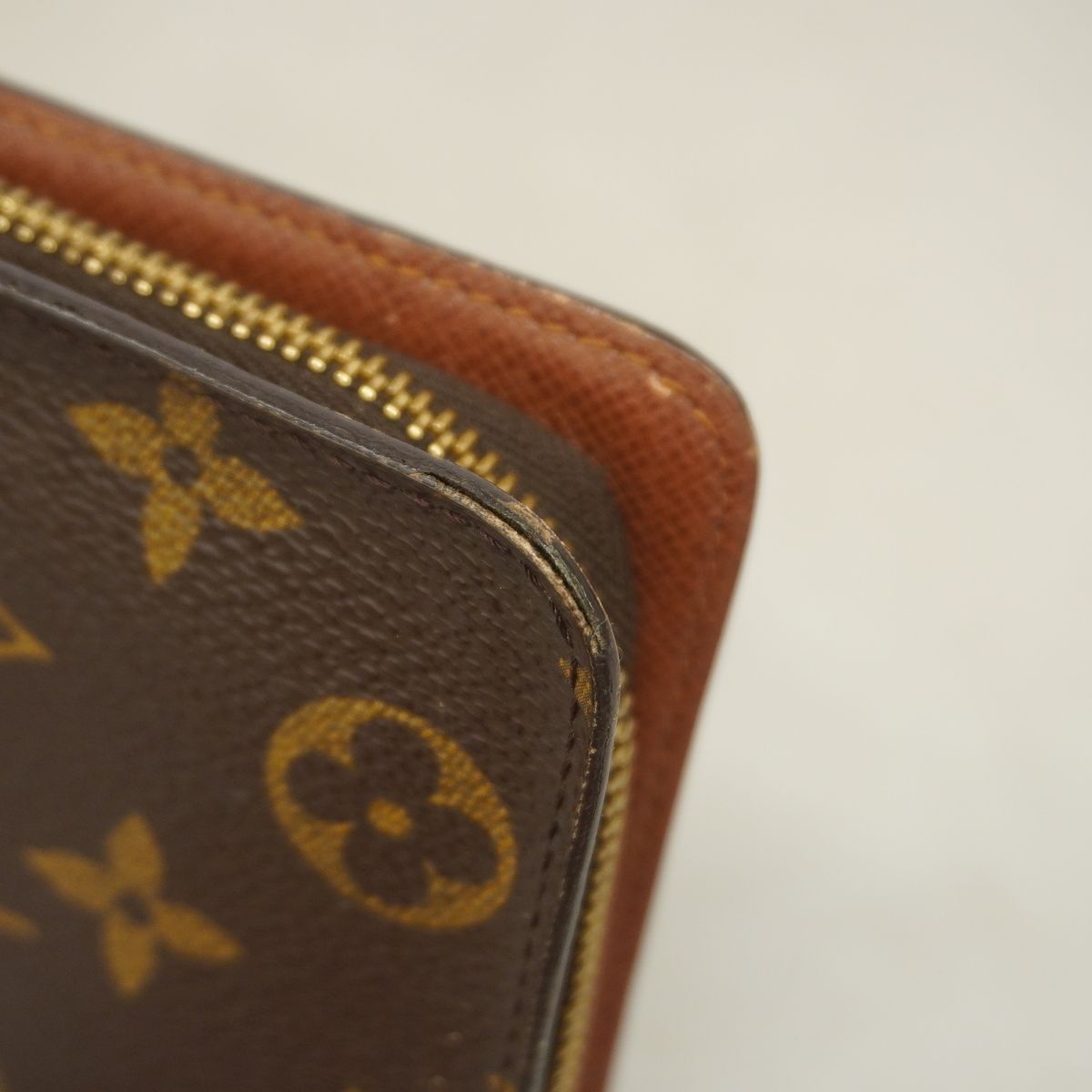 Louis Vuitton Wallet Monogram Porte Monnaie Zip Brown — view 7