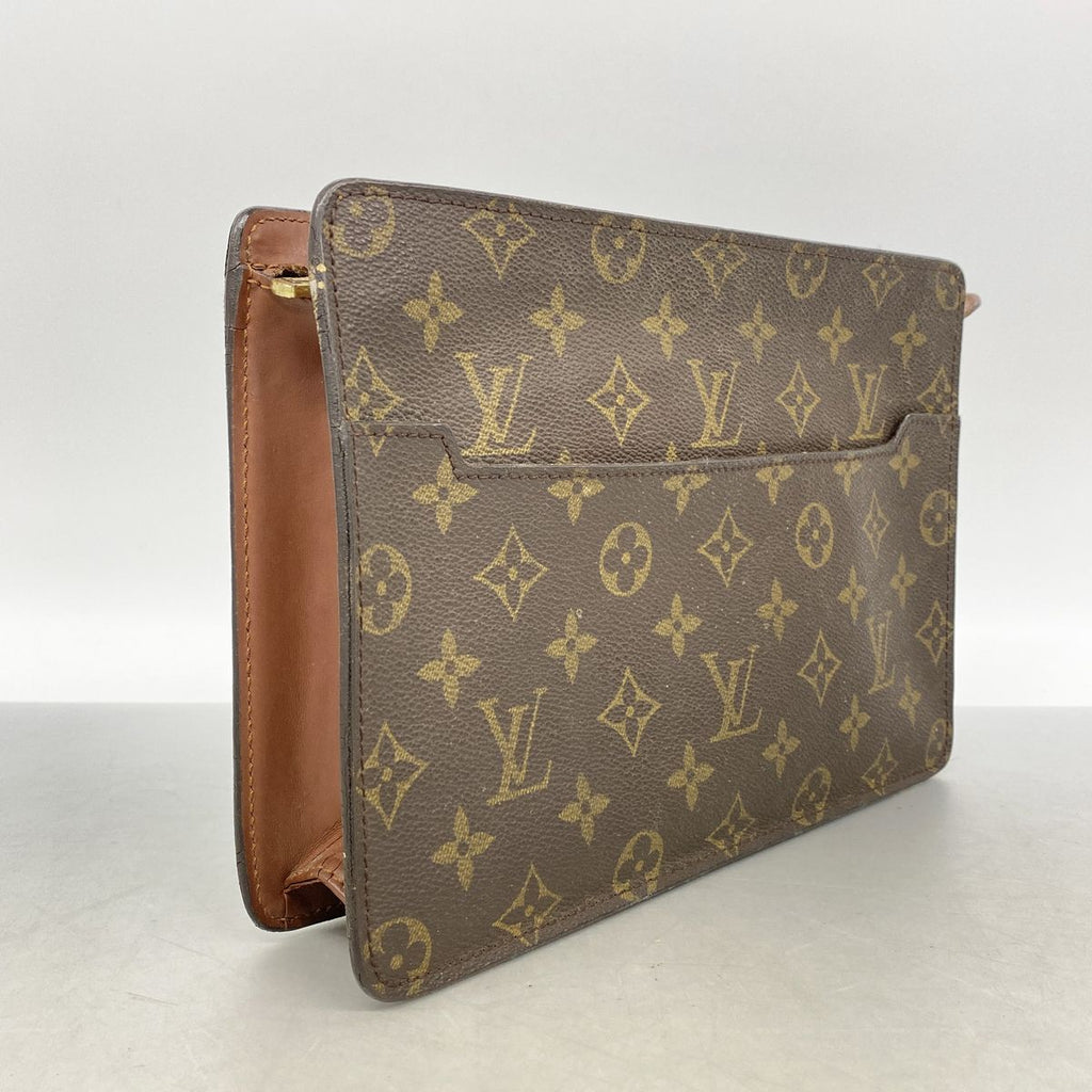 Louis Vuitton Clutch Monogram Pochette Homme Brown — view 2