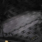 Chanel Tote Bag Wild Stitch Leather Black Gold — view 4