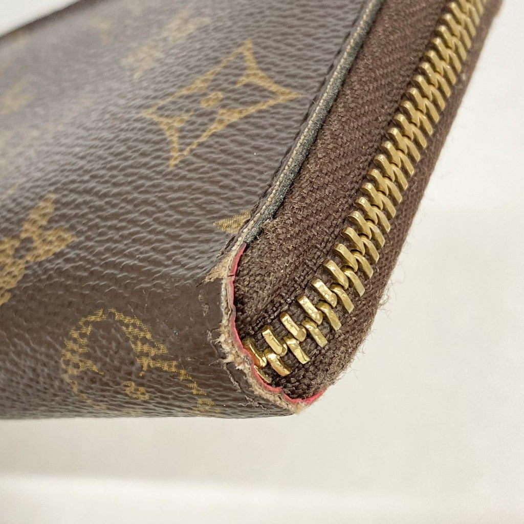 Louis Vuitton Wallet Monogram Portefeuille Clemence Brown Hot Pink — view 5