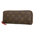 Louis Vuitton Wallet Monogram Portefeuille Clemence Brown Hot Pink
