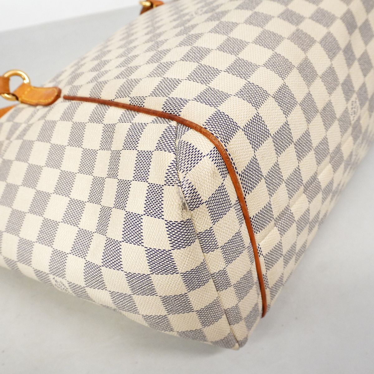 Louis Vuitton Tote Bag Damier Azur Totally MM White — view 6