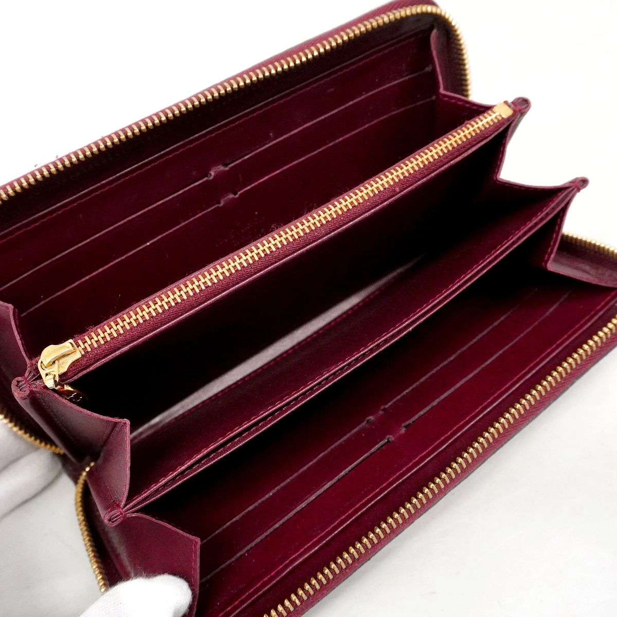 Louis Vuitton Wallet Vernis Zippy Rouge Fauvist — view 3