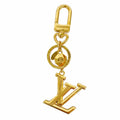 Louis Vuitton Key Holder Charm LV Facet Gold
