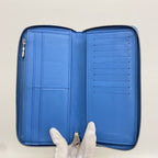 Louis Vuitton Wallet Taurillon Zippy Vertical Blue — view 3