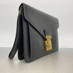 Louis Vuitton Clutch Epi Pochette Series Dragonne Noir — view 2