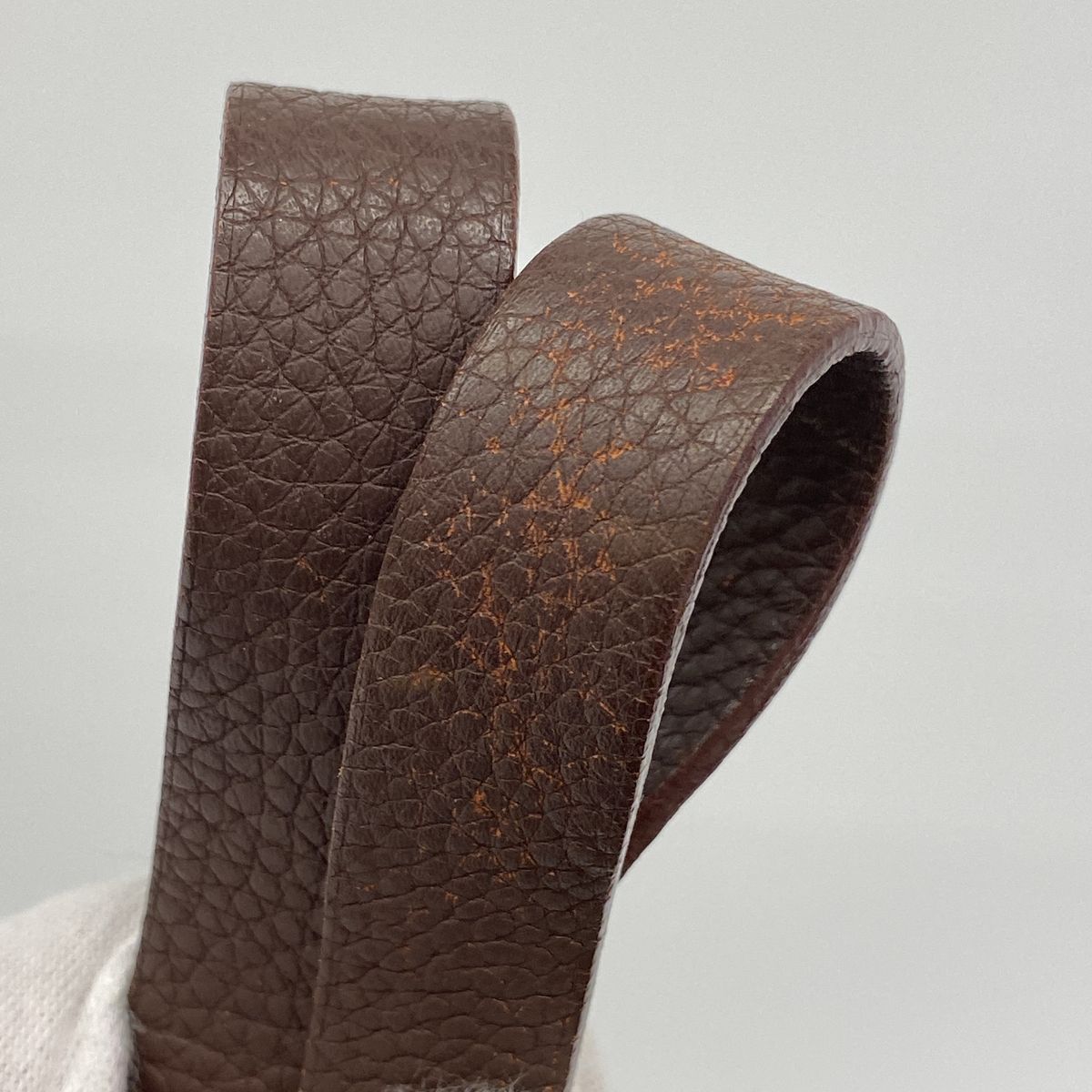 Hermes Tote Bag Amedabadiago Leather Brown Silver — view 7